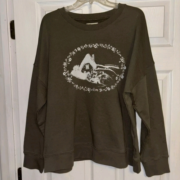 Madewell Resourced Cotton French Terry COTSWOLDS HILLS sweatshirt Jumper XXL - Picture 7 of 13